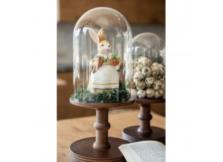 Dekorace králičí mamka držící mrkve - 10*8*20 cm