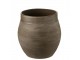 Hnědý antik keramický obal na květináč Gio Refuge - Ø 25*25 cm J-Line by Jolipa