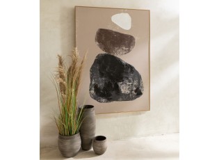 Hnědý antik keramický obal na květináč Gio Refuge - Ø 25*25 cm