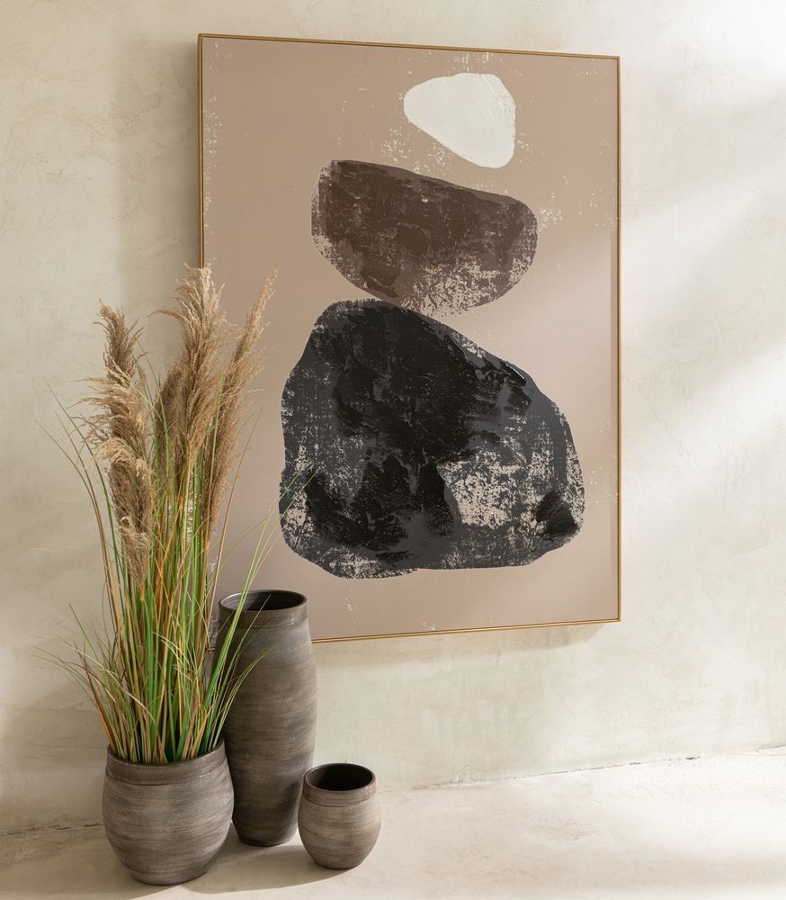 Hnědý antik keramický obal na květináč Gio Refuge - Ø 25*25 cm J-Line by Jolipa Hnědý antik keramický obal na květináč Gio Refuge - Ø 25*25 cm J-Line by Jolipa