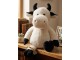Bílá plyšová kravička s rohy Cow Plush - 34*21*48 cm J-Line by Jolipa