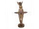 Decorative Figurine Rabbit 19x15x52 Cm Brown Plastic - Easter Clayre & Eef