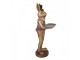 Decorative Figurine Rabbit 19x15x52 Cm Brown Plastic - Easter Clayre & Eef