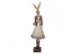 Decorative Figurine Rabbit 10x9x32 Cm Gold Colored Plastic - Easter Clayre & Eef