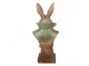 Decorative Figurine Rabbit 12x8x26 Cm Gold Colored Plastic - Easter Clayre & Eef