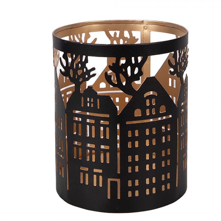Tealight Holder ? 11x13 Cm Brown Metal - Christmas