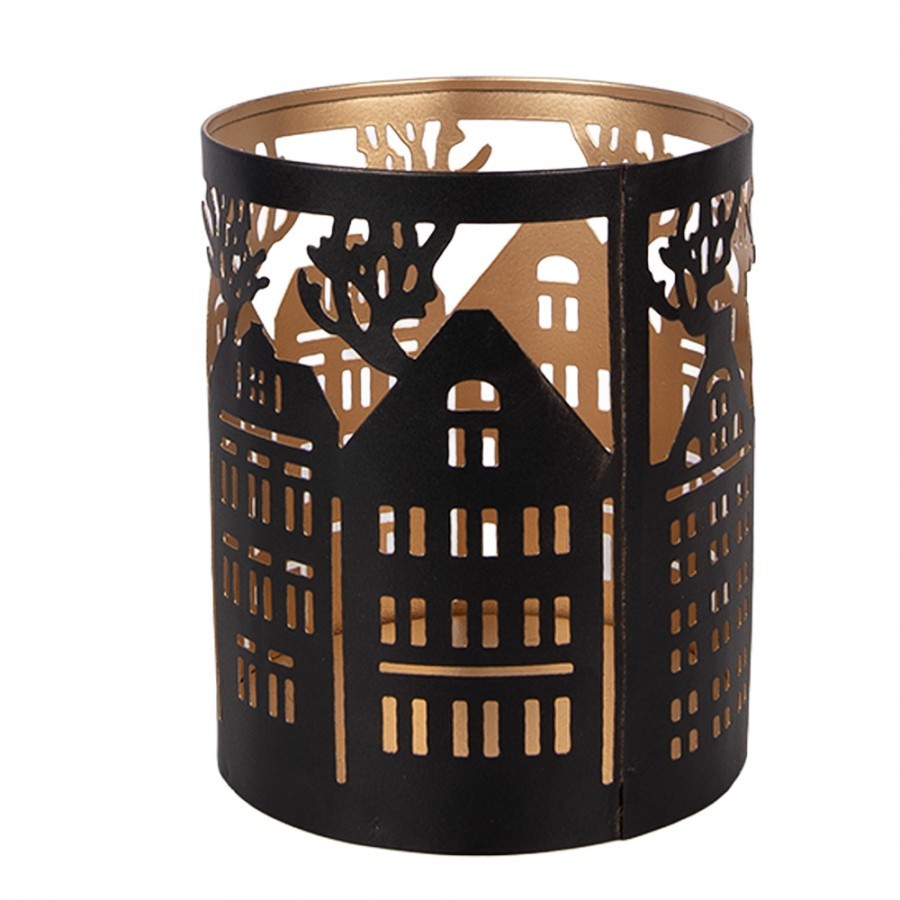 Tealight Holder ? 11x13 Cm Brown Metal - Christmas