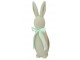 Světle zelený veliký zajíc s mašlí Bunny Easter Flock XL - 20*20*70 cm daan kromhout