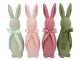 Tmavě zelený veliký zajíc s mašlí Bunny Easter Flock XL - 20*20*70 cm daan kromhout