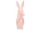Pastelově růžový veliký zajíc s mašlí Bunny Easter Flock XL - 20*20*70 cm daan kromhout