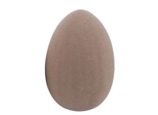 Hnědé gigantické velikonoční vejce Egg Easter Flock XL - Ø 38*53 cm
