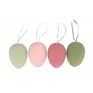 Set 4ks závěsné velikonoční vejce Egg Easter Flock - Ø 7*10 cm