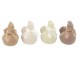 Set 4ks přírodní velikonoční slepička Chicken Easter Flock - 11*7*11 cm daan kromhout