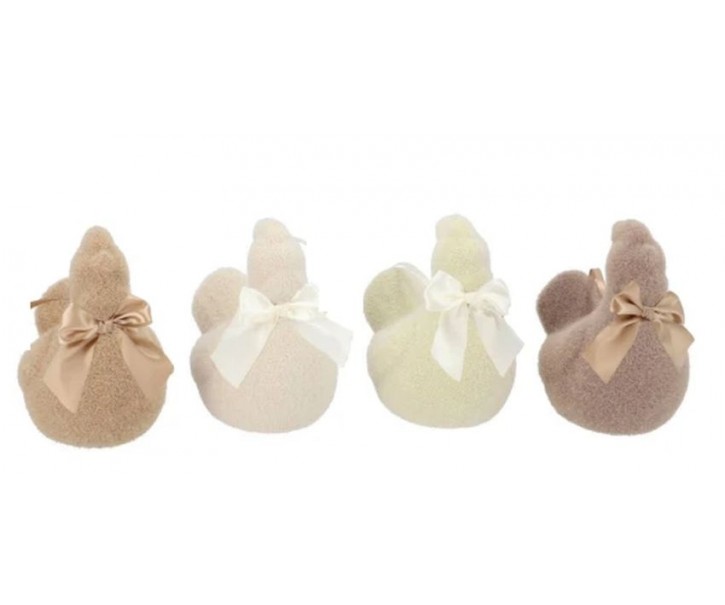 Set 4ks přírodní velikonoční slepička Chicken Easter Flock - 11*7*11 cm daan kromhout