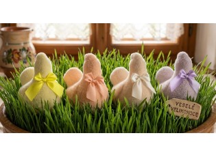 Set 4ks velikonoční slepička Chicken Easter Flock - 11*7*11 cm