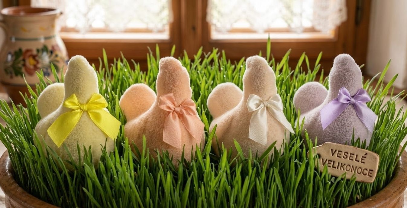 Set 4ks velikonoční slepička Chicken Easter Flock - 11*7*11 cm