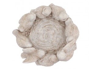 Cementový květináč mísa s ptáčky Saint antique Bird - 26*25*13 cm