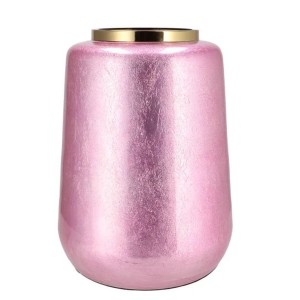 Růžová kovová veliká váza Jullie Jolly pink XL - 33*32*40 cm