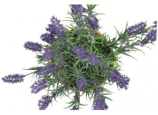 Dekorační umělá levandule v květináči - 15*15*20 cm