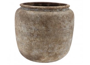 Pískový keramický obal na květináč Batu - Ø 40*35 cm