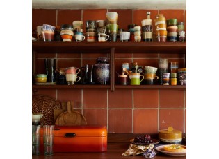 Set 4ks retro hrnek na Cappuccino 70s Verve - 12*Ø 9,5*8,5 / 300 ml 