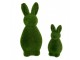 Zelená dekorativní figurka králíka Rabbit Flock Green S - Ø 7*14 cm Clayre & Eef