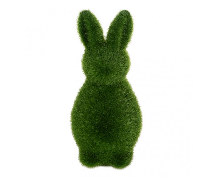 Zelená dekorativní figurka králíka Rabbit Flock Green S - Ø 7*14 cm Clayre & Eef
