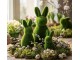 Zelená dekorativní figurka králíka Rabbit Flock Green M - Ø 9*21 cm Clayre & Eef