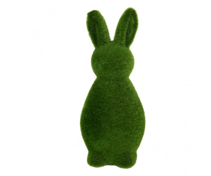 Zelená dekorativní figurka králíka Rabbit Flock Green L - Ø 10*25 cm Clayre & Eef