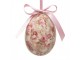 12ks dekorace závěsné vajíčko s květy Spring Egg - Ø 4*5cm Clayre & Eef