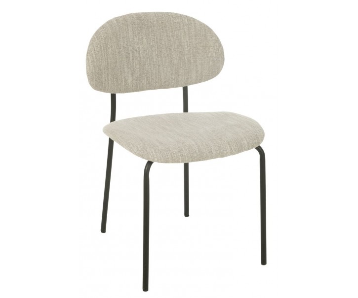 Béžová jídelní čalouněná židle Charlet - 51*55*82 cm J-Line by Jolipa