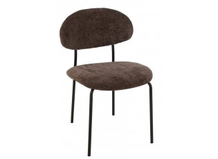 Hnědá jídelní čalouněná židle Charlet - 51*55*82 cm