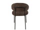 Hnědá jídelní čalouněná židle Charlet - 51*55*82 cm J-Line by Jolipa