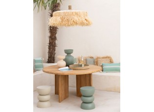 Přírodní kulatý teakový jídelní stůl Corentin - 150*150*75 cm