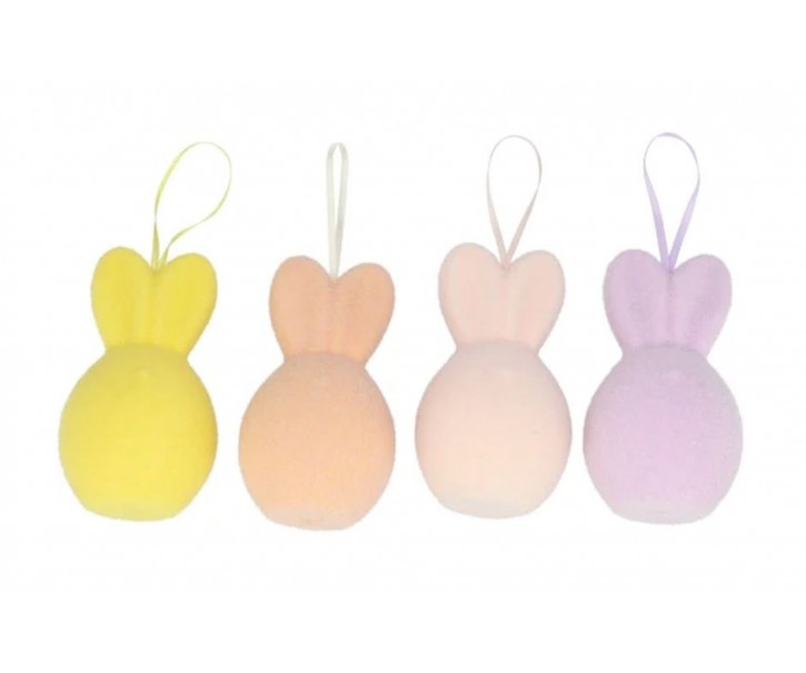 Set 4ks pastelové velikonoční vejce s oušky Egg Easter Flock - Ø 8*14 cm daan kromhout
