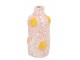 Růžová keramická vázička s reliéfem květů Jane Flower - Ø 7*16 cm daan kromhout