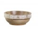 Dřevěná miska z mangového dřeva s řezbami Tours - Ø 20*9 cm / 900ml Chic Antique