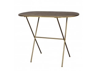 Mosazný antik odkládací stolek do chodby Pilli - 104*46*78 cm