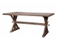 Hnědý dřevěný jídelní stůl Grimaud - 180*90*76 cm Chic Antique