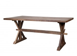 Hnědý dřevěný jídelní stůl Grimaud - 180*90*76 cm