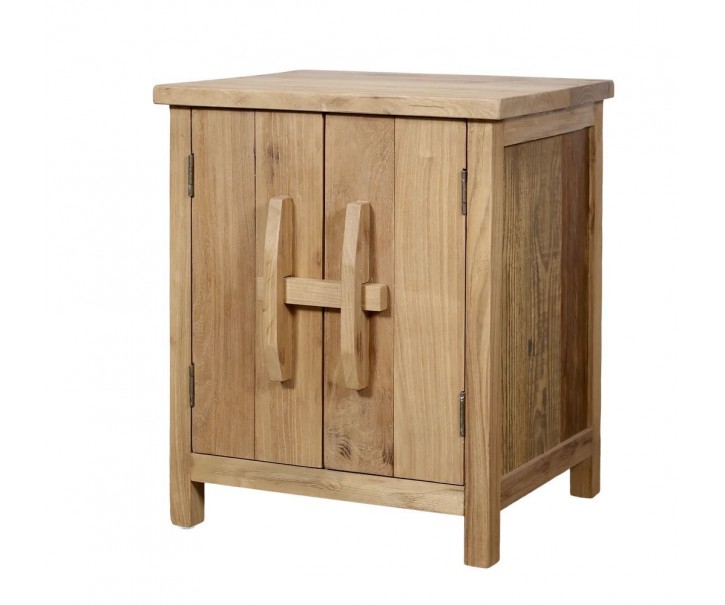 Přírodní dřevěná skříňka se 2 dvířky Chennia - 45*40*55 cm Chic Antique