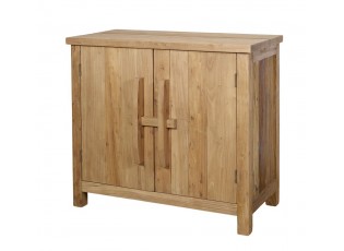 Přírodní dřevěná komoda se 2 dvířky Chennia - 80*43*72 cm