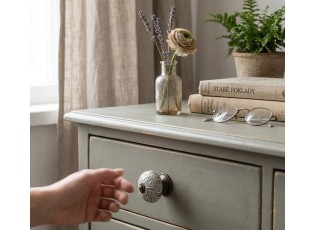 Keramická úchytka v mramorovém designu - Ø 4 cm