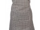 Šedá dámská kostkovaná kuchyňská zástěra - 69*68 cm Clayre & Eef