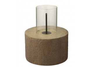 Hnědý stolní biokrb ve tvaru kmene stromu Brasero Trunk - Ø 41*51 cm