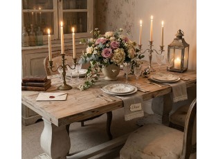 Dřevěný vintage jídelní stůl Archambault - 190*101*80 cm