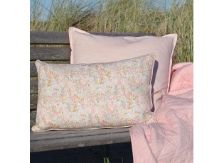 Růžovo-modrý povlak na polštář s květy Aix Wild Flowers - 35*50 cm