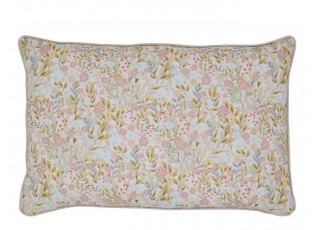 Růžovo-modrý povlak na polštář s květy Aix Wild Flowers - 35*50 cm