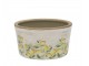 Béžový antik keramický květináč s citróny Limone Blossom - Ø 16*10 cm Chic Antique