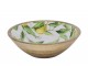 Dřevěná mangová miska s citróny Tours Limone Blossom - Ø 25*8 cm / 1300 ml Chic Antique